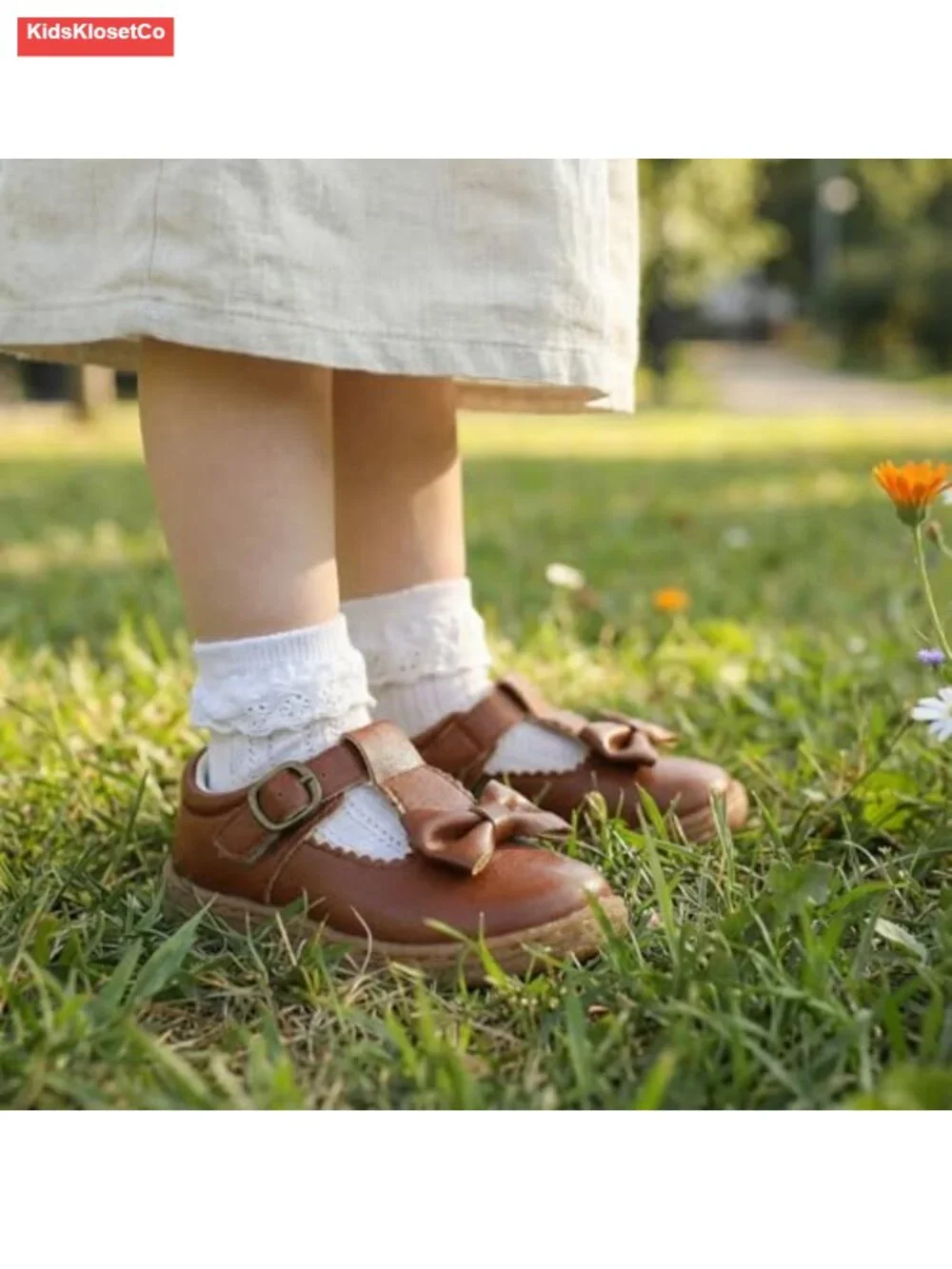 Toddler Dress Shoes Mary Jane Flats Wide Toe Box Barefoot Zero Drop Non-Slip